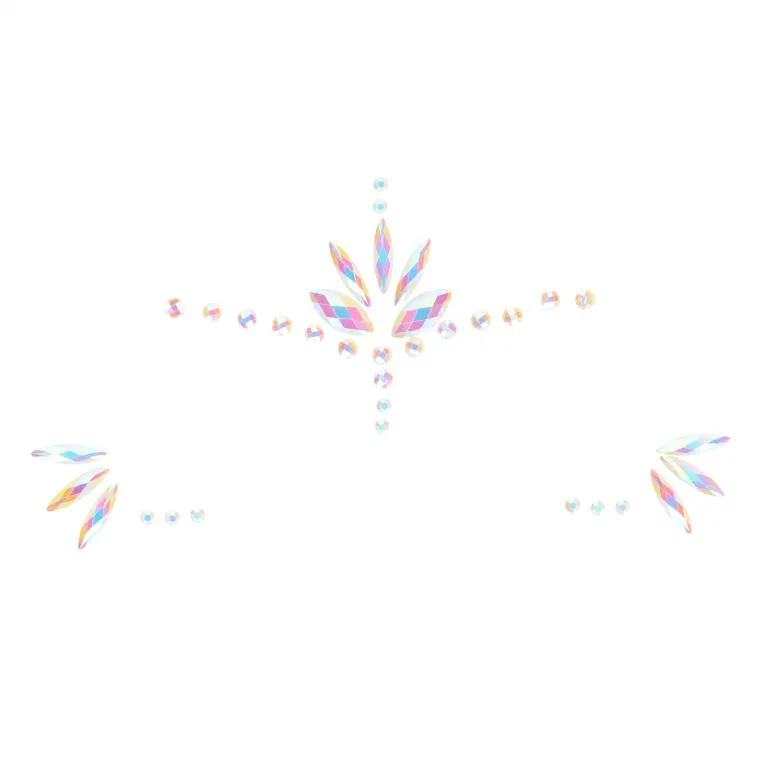 декоративное украшение (камни) на клеевой основе body jewelry stickers - face - glow in the dark - o в 