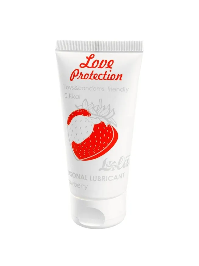 лубрикант на водной основе lola games love protection strawberry 50ml 1831-01lola в 