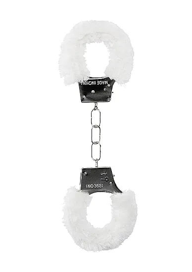 металлические наручники с меховой обивкой beginner's handcuffs furry в 