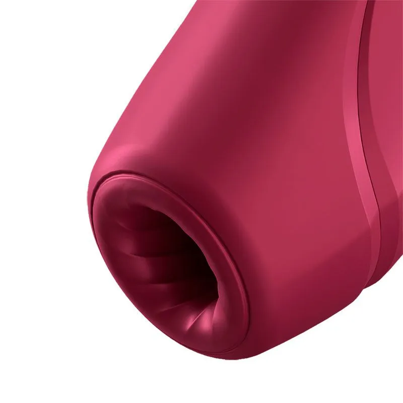вакуум-волновой бесконтактный cтимулятор satisfyer curvy 1+, бордовый в 