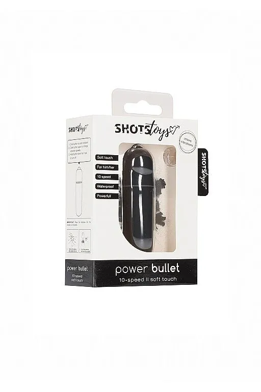 вибропуля power bullet, черная в 