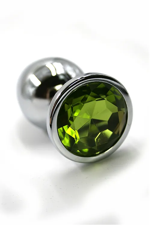 Анальная пробка "Medium"из аллюминия light green