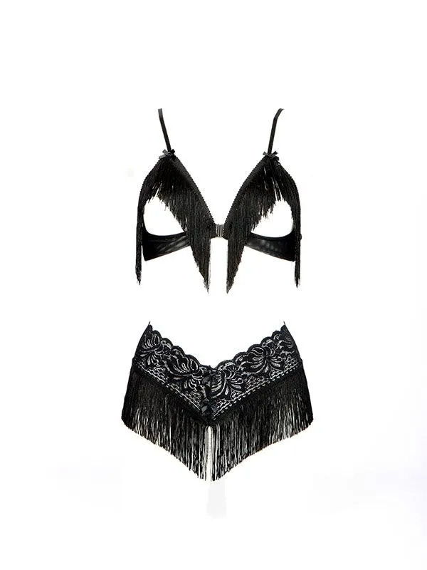 Эротическое трусы с жемчугом и бахромой perla в 