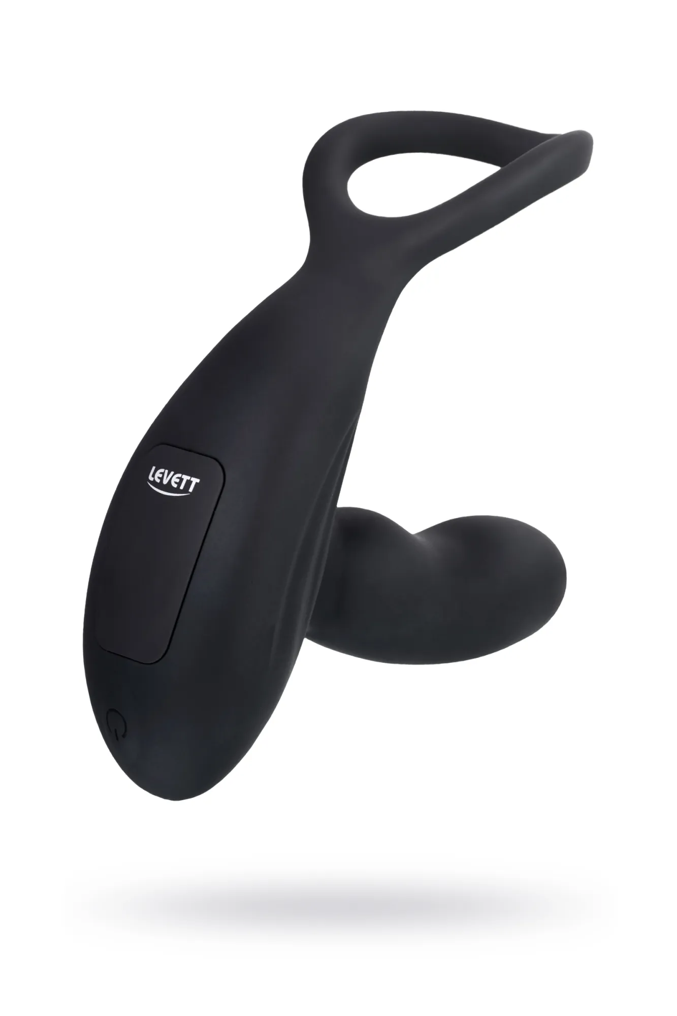 стимулятор простаты levett maud, силикон, черный, 15 см в 