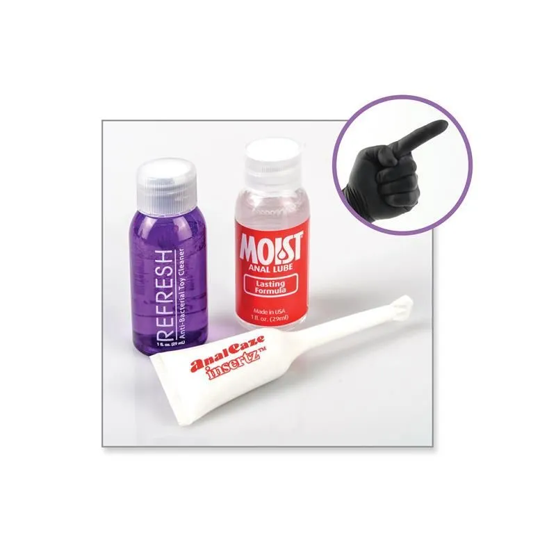 анальная вибропробка с кольцом pipedream ass-gasm pro, черная в 