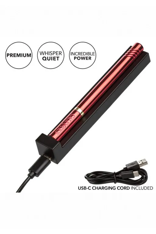 ультратонкий вибромассажер hidden pleasures красный в 