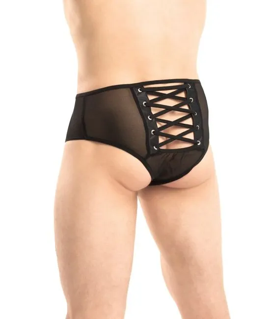 Эротическое трусы мужские со шнуровкой flirton 2921 черные в 