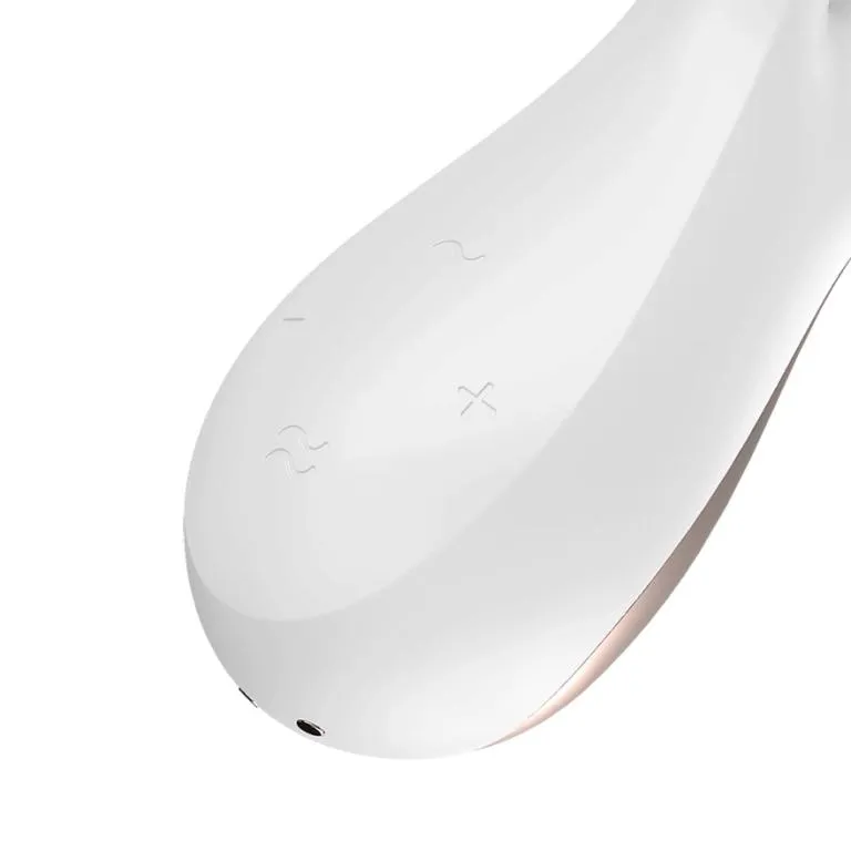 вибромассажер satisfyer mono flexс возможностью управления через приложение - белый в 