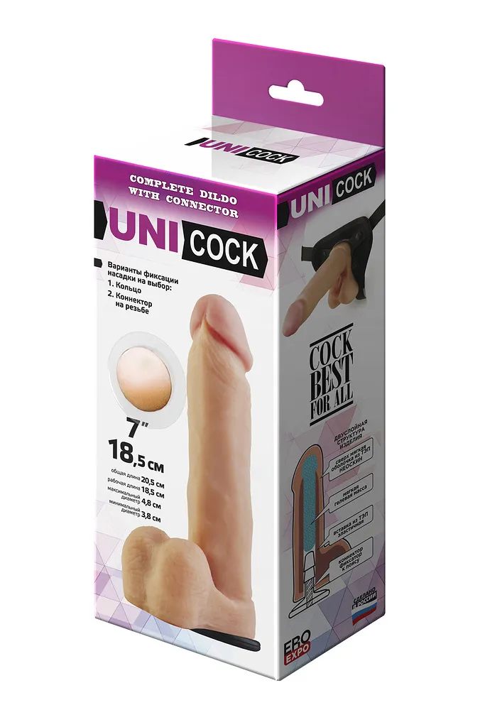 Насадка для страпона UNICOCK 8"d  081503ru