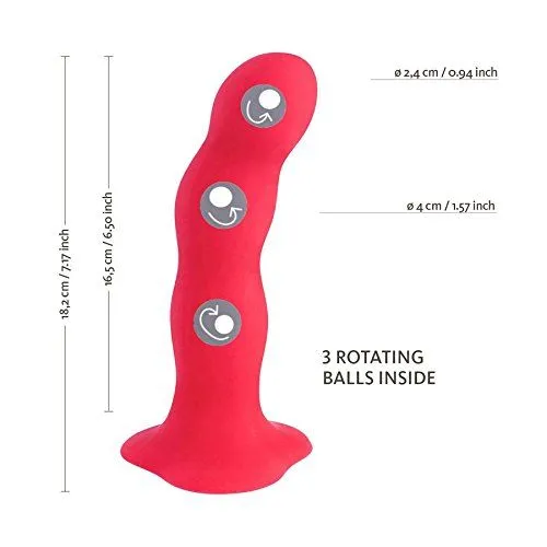 фаллоимитатор fun factory bouncer, красный в 