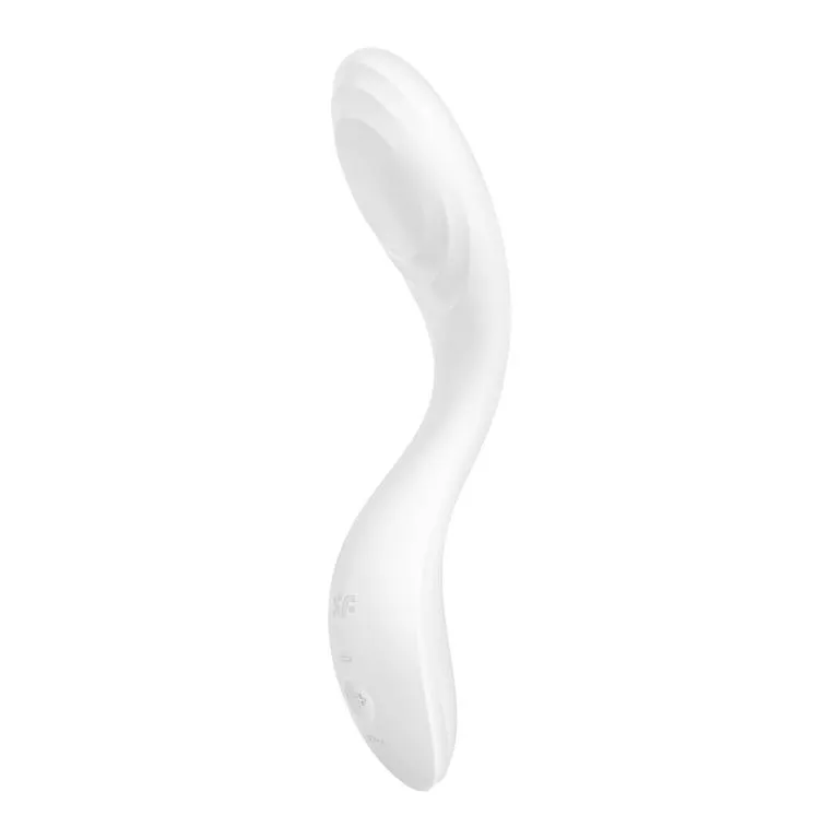 вибромассажер satisfyer rrrolling pleasure с движущимся шариком для стимуляции точки g (белый) в 