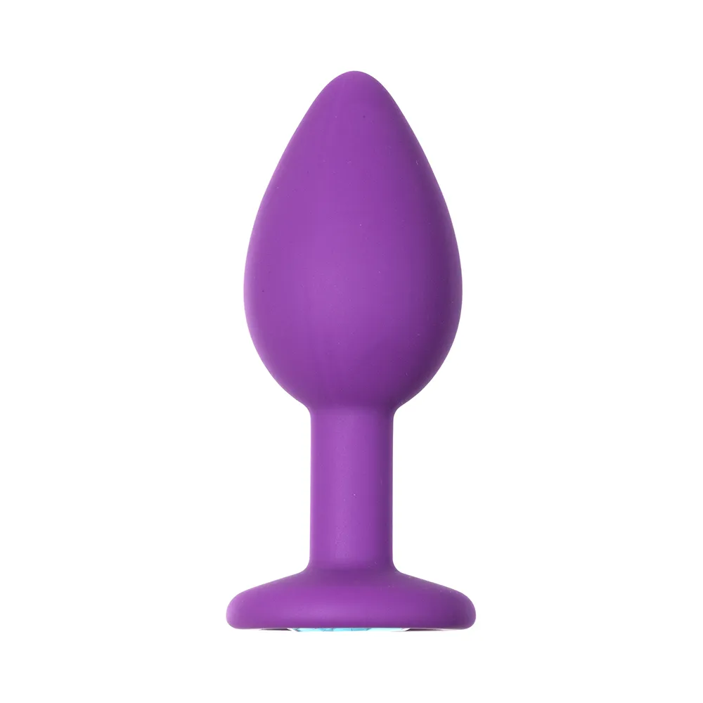 анальная пробка emotions cutie small purple light blue crystal 4011-03lola в 