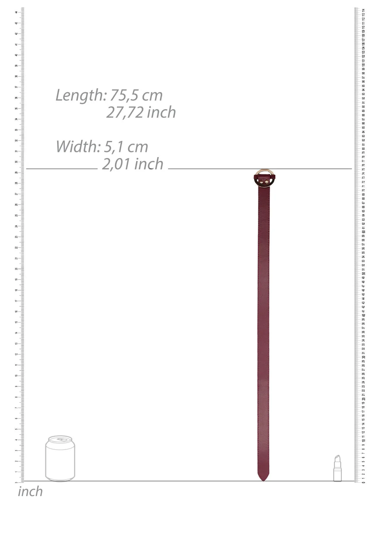 оковы на ноги  ouch ouch! - thigh cuffs - burgundy в 