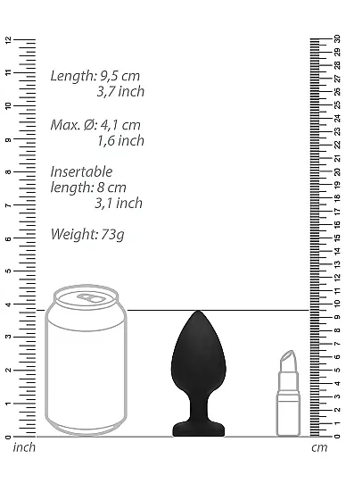 анальная пробка extra large diamond heart butt plug в 