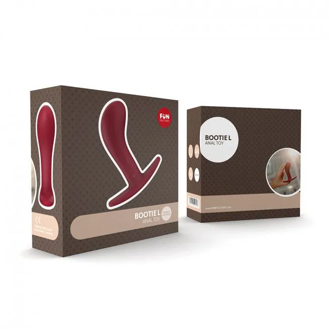 анальный стимулятор fun factory bootie large, бордовый в 