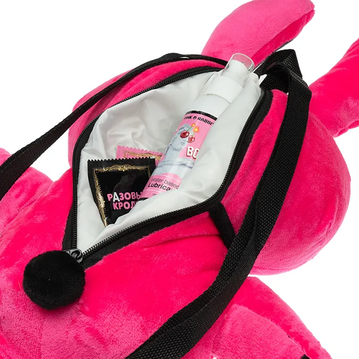 рюкзак pinkrabbit с логотипом и лапками антистресс в 
