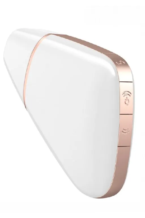 вакуумно-волновой вибростимулятор satisfyer love triangle белый с возможностью управления через приложение в 