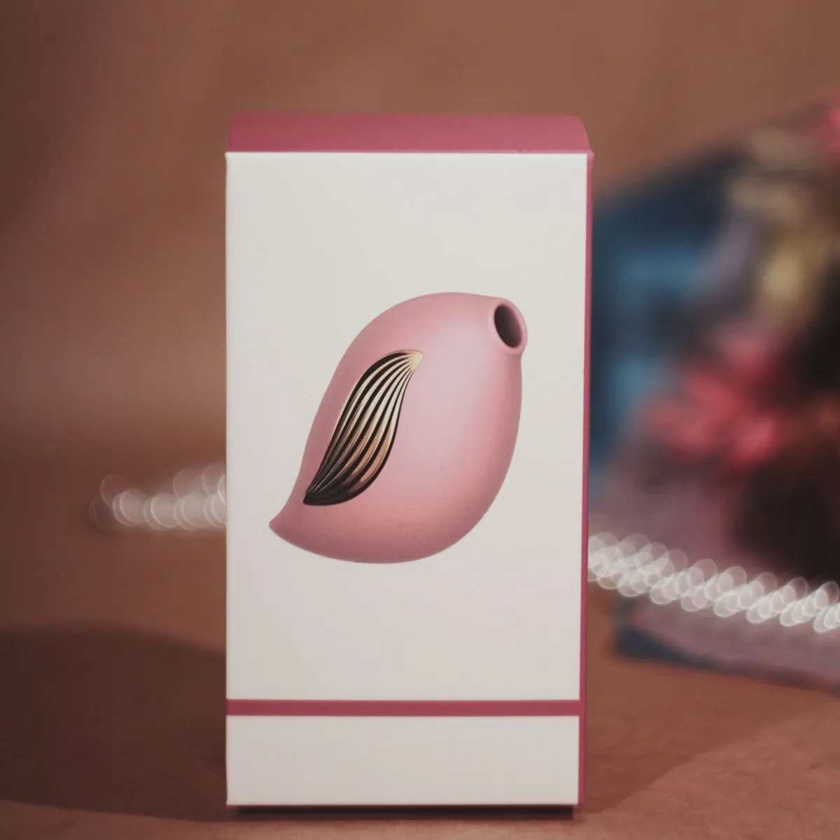 вибромассажер птичка с функцией всасывания, розовый в 