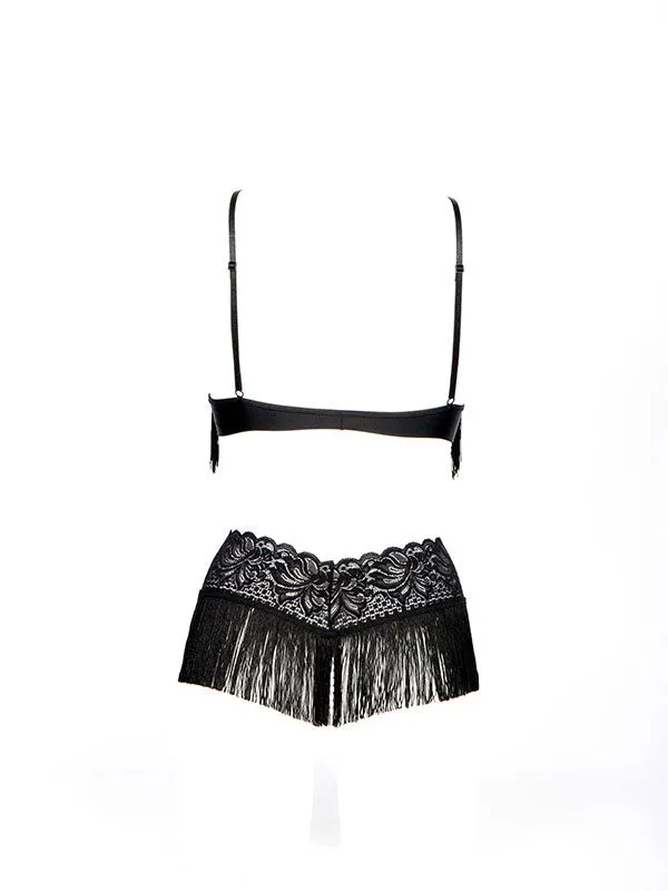 Эротическое трусы с жемчугом и бахромой perla в 