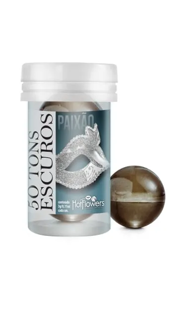 Гель 50 TONS PASSION на масляной основе в виде 2-х шариков с разогревающим эффектом.