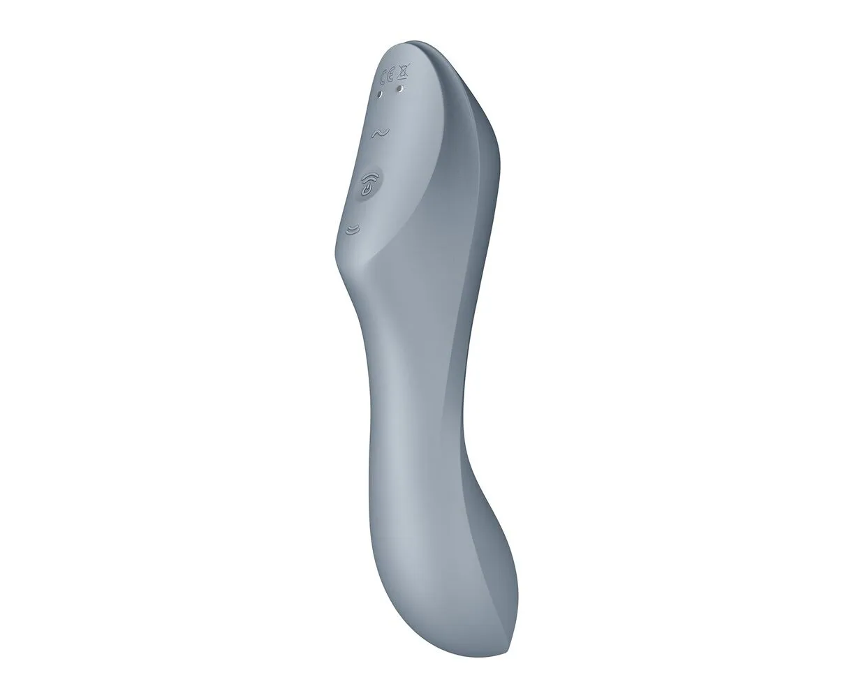 вакуумный массажер satisfyer curvy trinity 3 bluegrey 036533sa в 