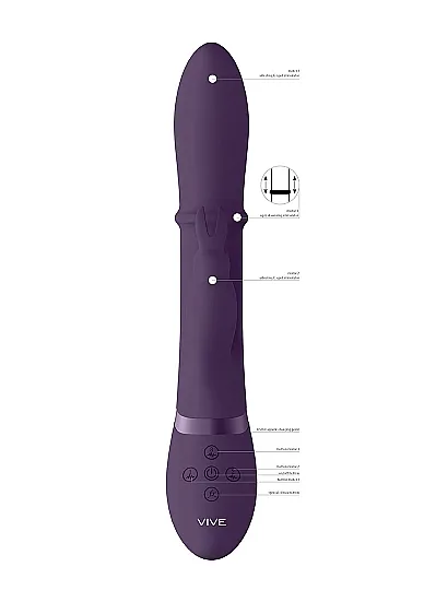 вибромассажер-кролик halo со стимулирующим кольцом и функцией "мгновенный оргазм" в 