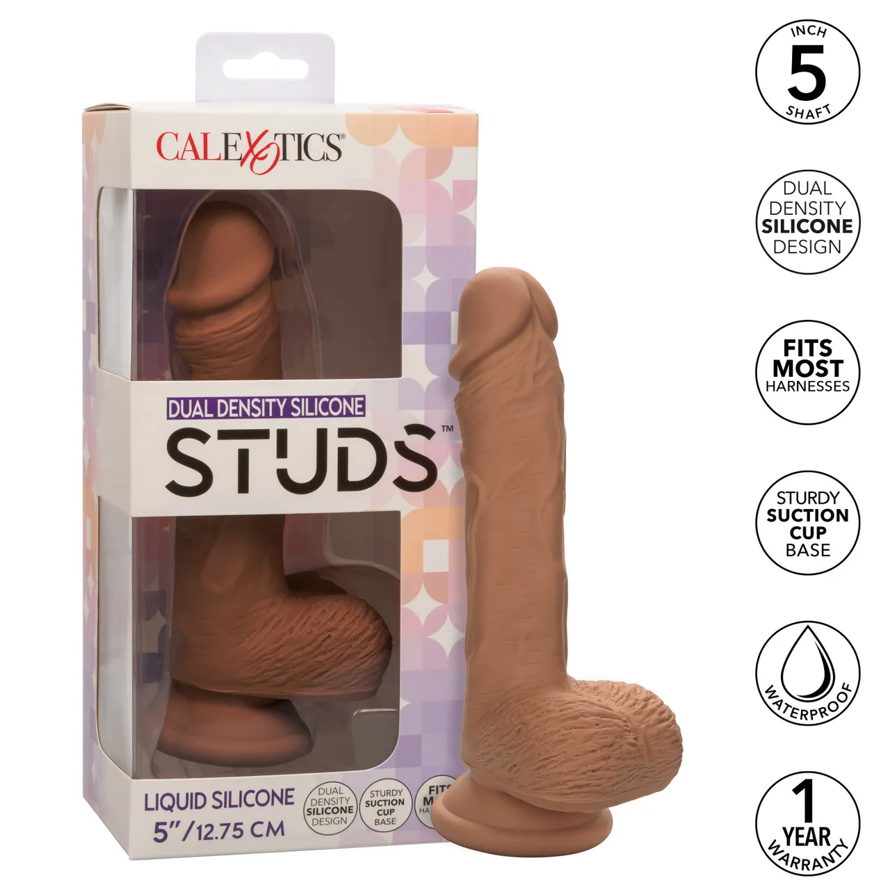 фалоимитатор dual density silicone studs (12,75 х 3,25 см.) в 