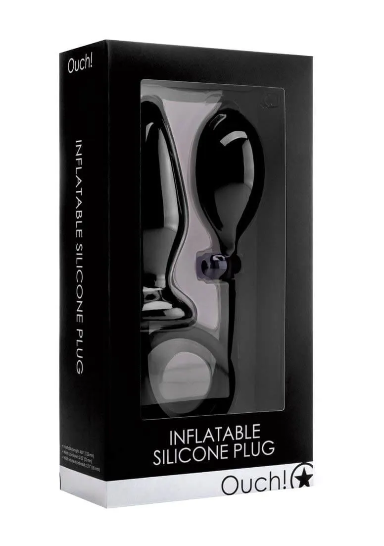 пробка shots media inflatable silicone plug, с грушей в 