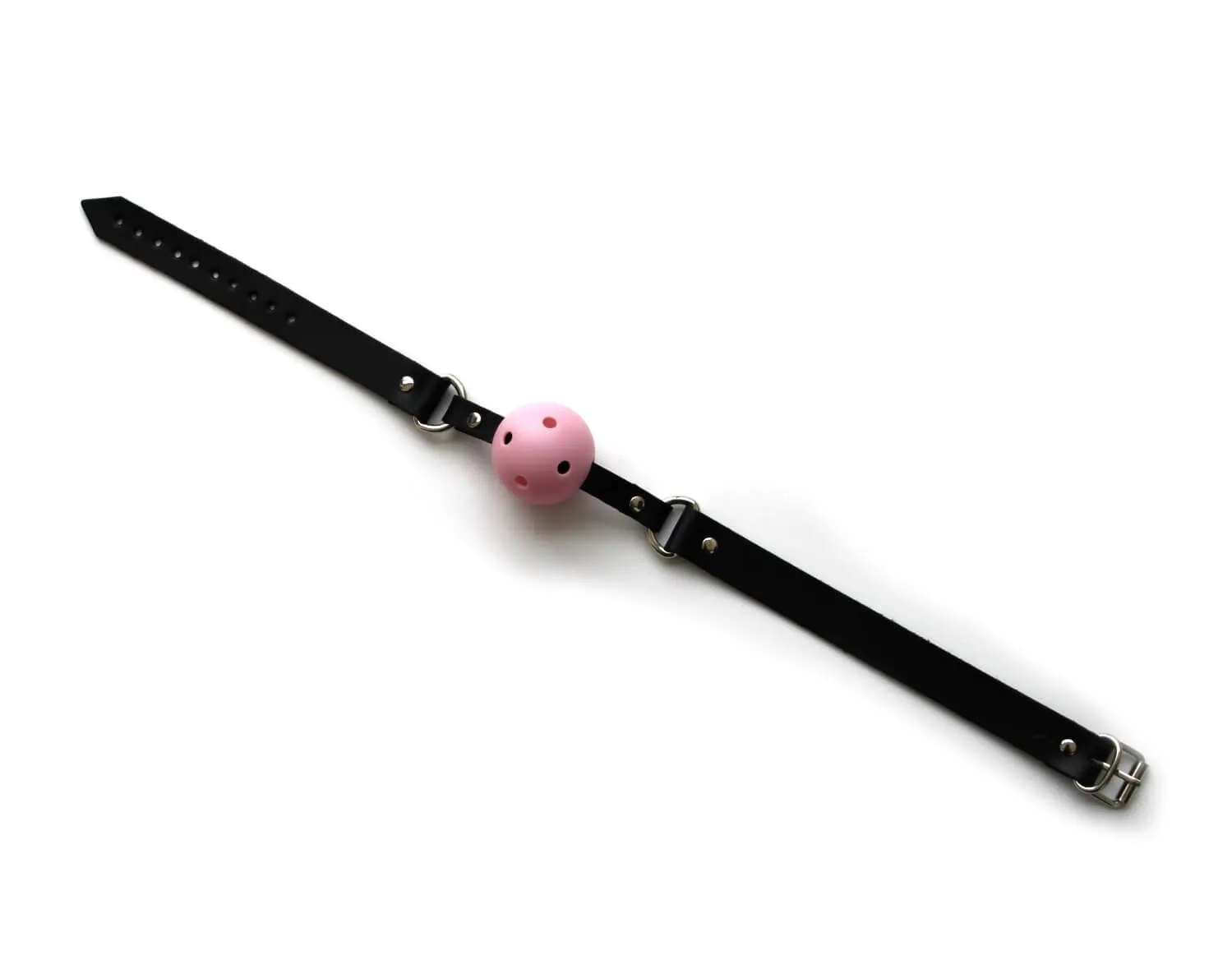 кляп-шарик pinkrabbit с кожаным ремешком в 