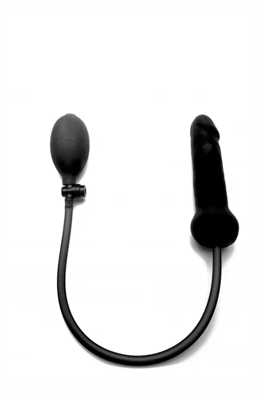 фаллоимитатор с грушей inflatable silicone dong в 