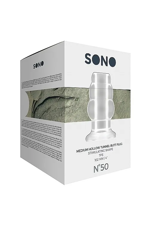 полая анальная пробка-тоннель no50 - hollow tunnel butt plug (medium) в 