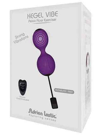 шарики с вибрацией kegel vibe фиолетовые в 