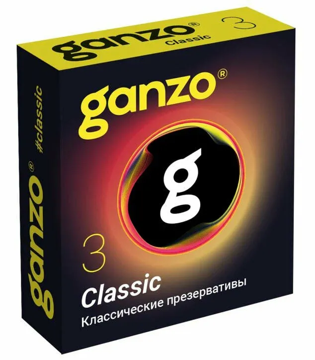 презервативы ganzo classic 3шт. латексные мужские гладкие в 