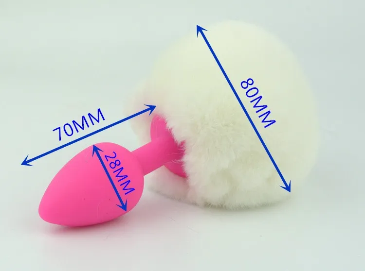 пробка силиконовая с белым хвостом задорный кролик 47188-mm в 