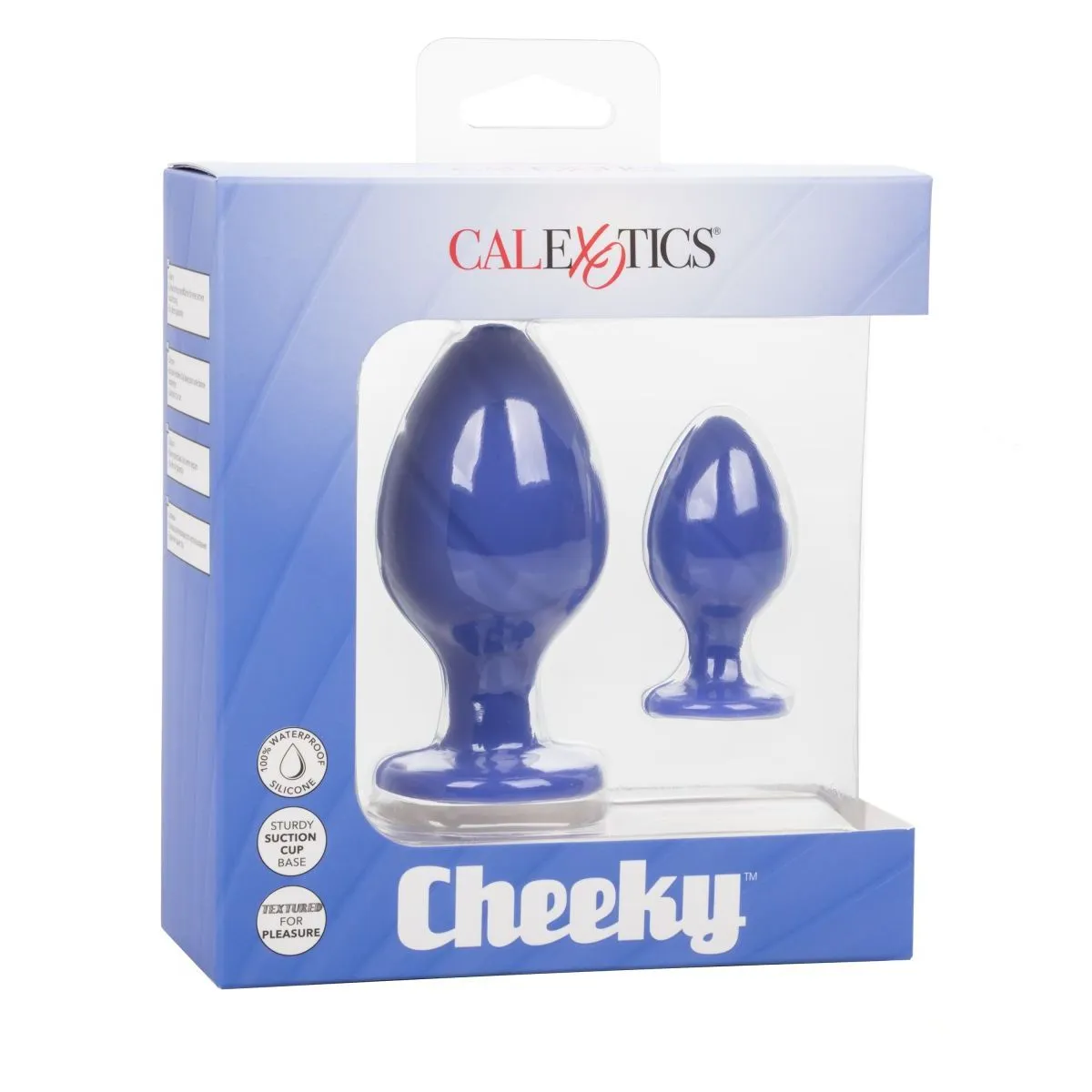 набор из двух анальных пробок cheeky, синий в 