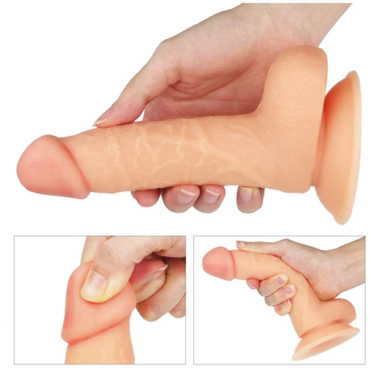 фаллоимитатор реалистичный с венами lovetoy на присоске,18 см в 