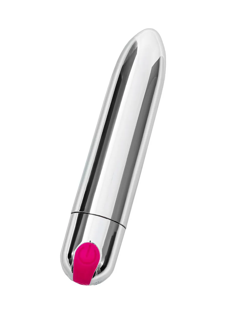 Вибропуля A-Toys by TOYFA LITING, 10 режимов вибрации, АБС-пластик, серебристый, 9,5 см