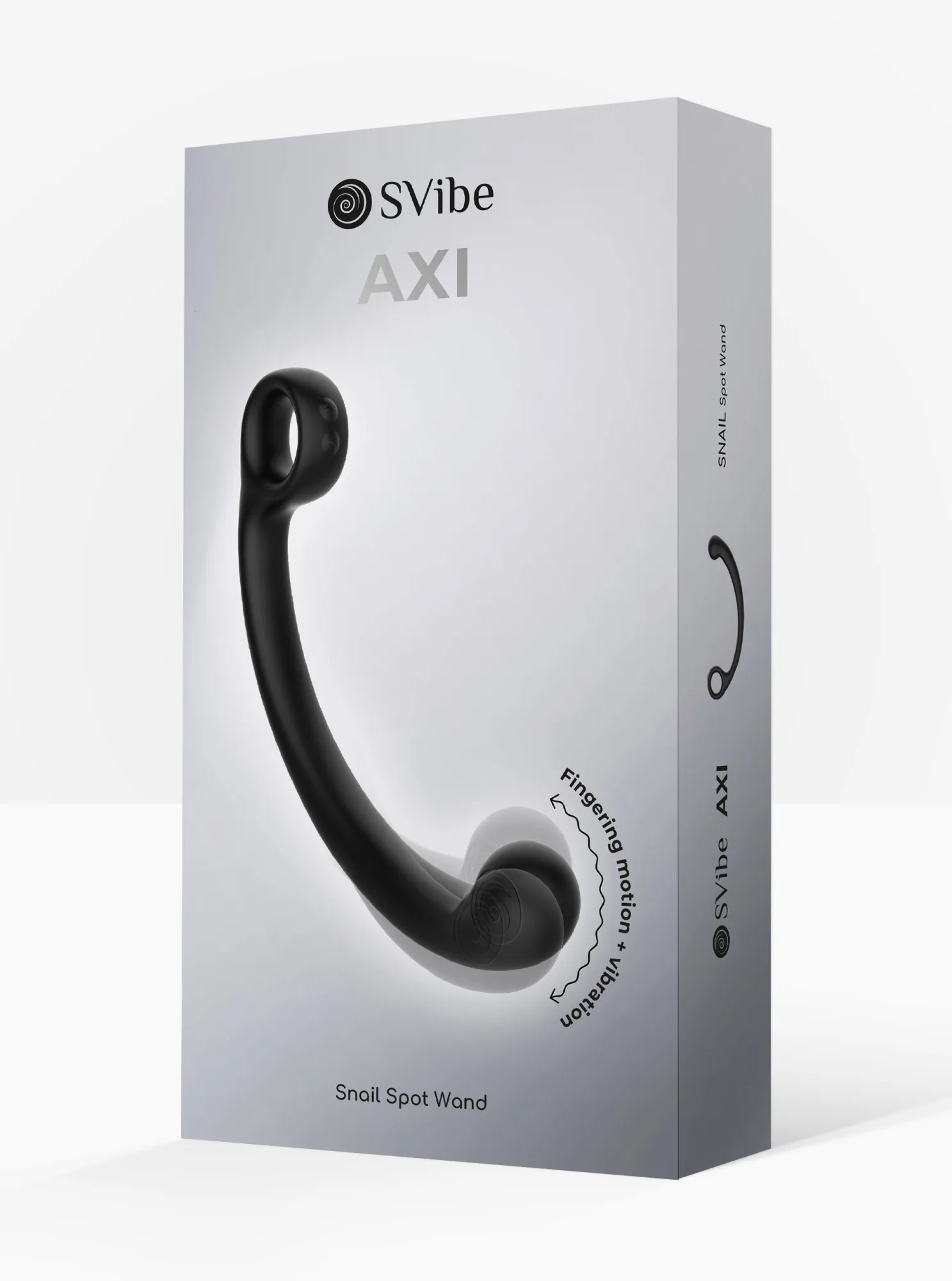 универсальный вибромассажер svibe snail axi spot wand, чёрный в 