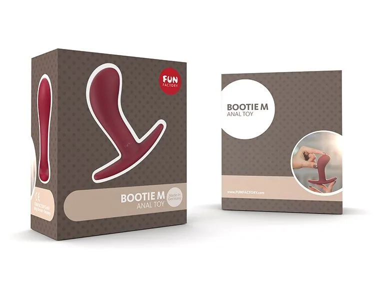 анальный стимулятор fun factory bootie medium, бордовый в 