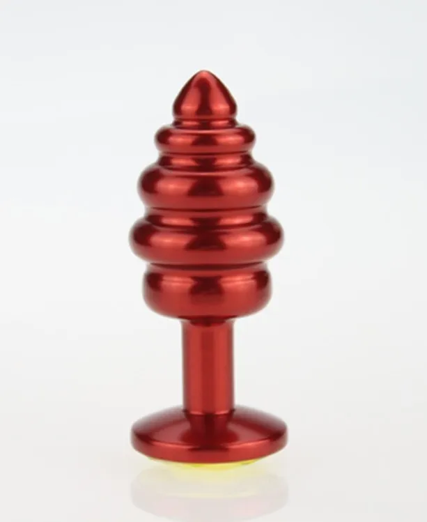 пробка металл 7,3х2,9см фигурная красная розовый страз 47426-mm в 