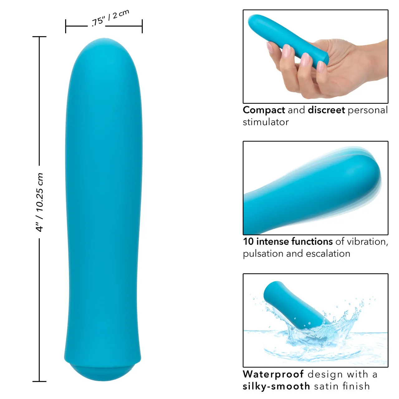 миниатюрный перезаряжаемый вибромассажер kyst t.c.b. taking care of business в 