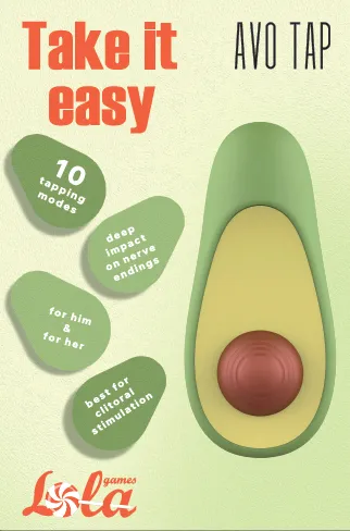 клиторальный стимулятор с постукивающим эффектом avotap 9030-01lola в 