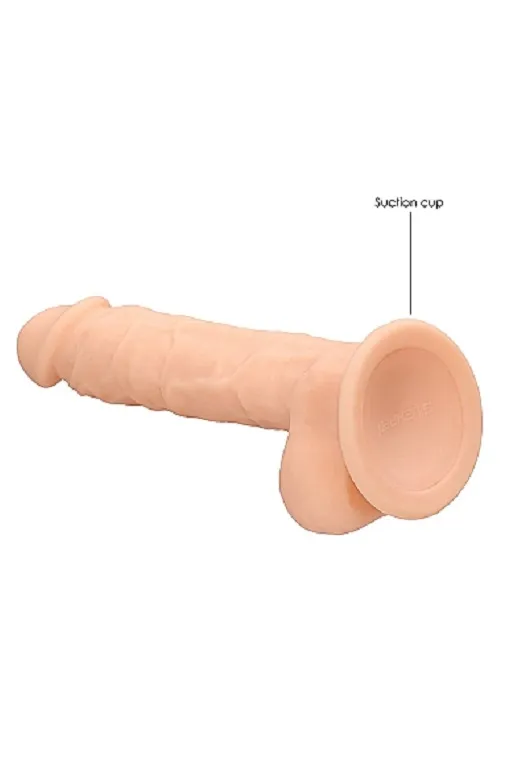фаллоимитатор silicone dildo with balls - 17,8 см. в 