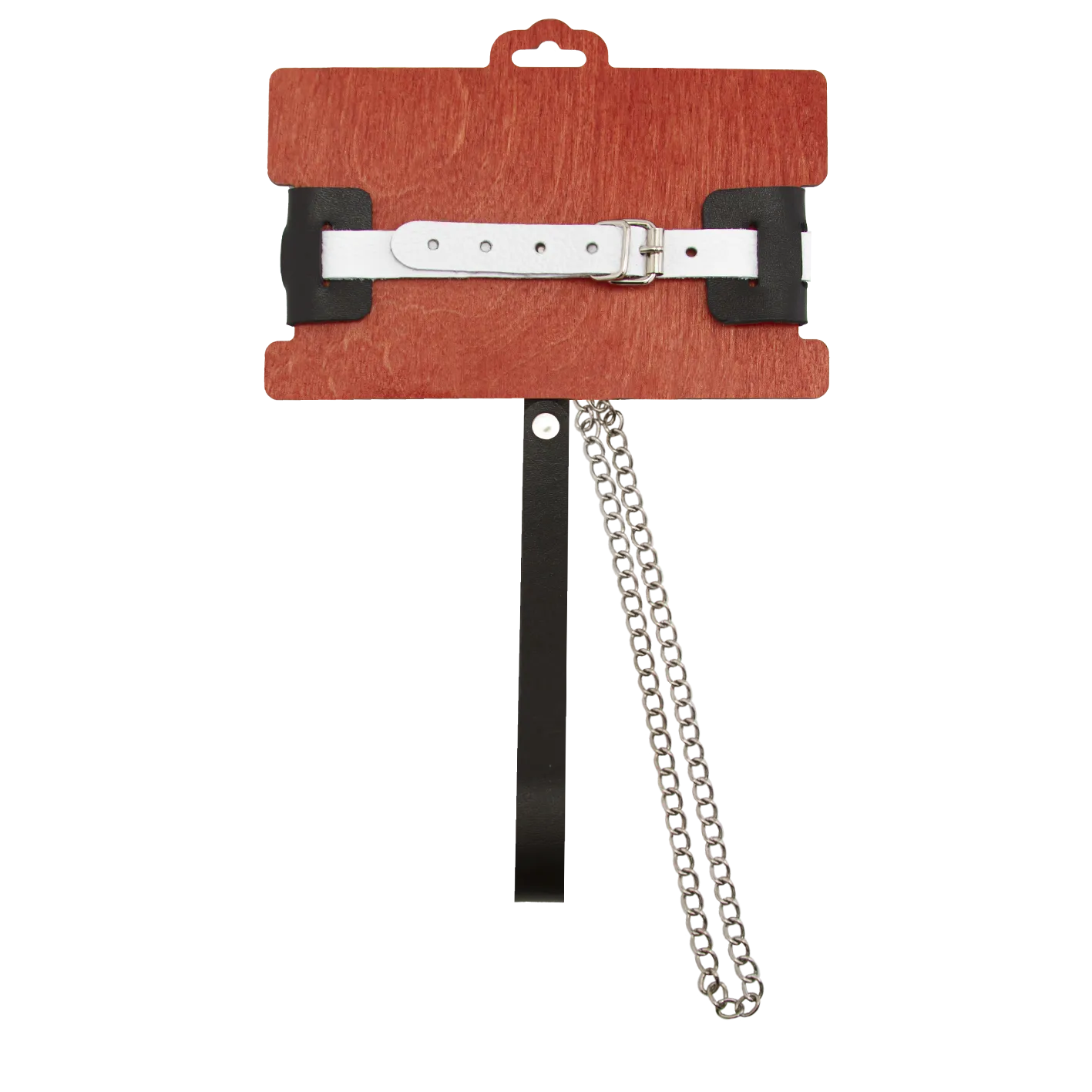 ошейник pinkrabbit с белым ремешком в 