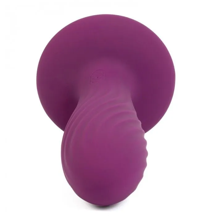 анальная пробка ребристая svakom bella, фиолетовая в 