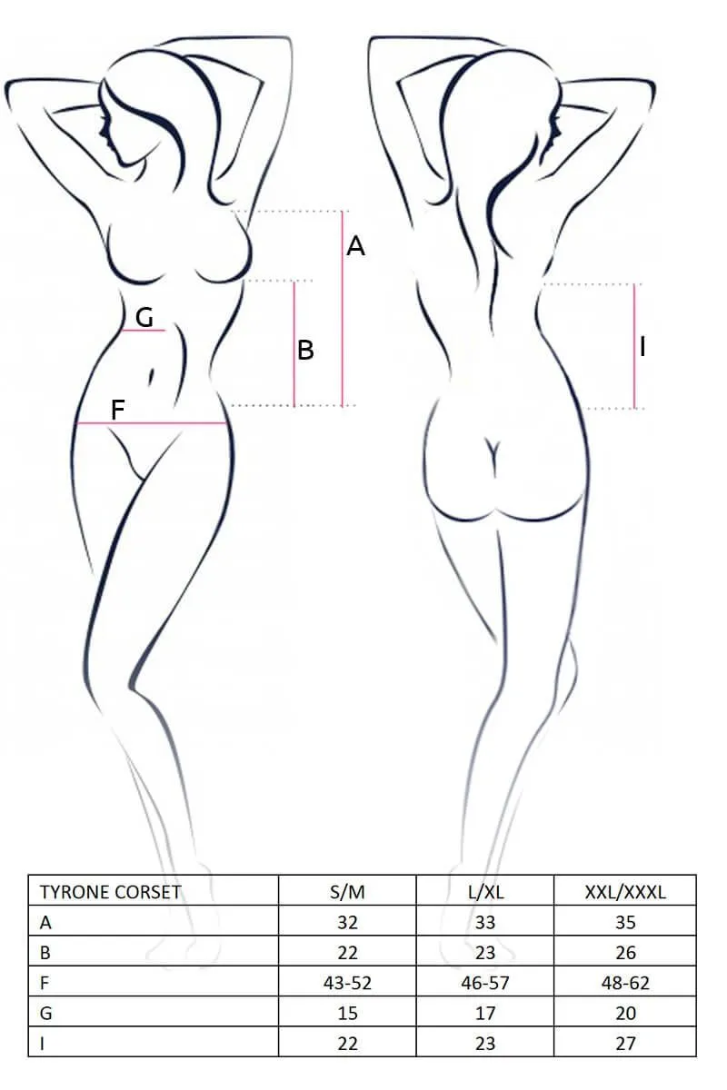 Эротическое корсет lapin rose tyrone черный, s-m в 