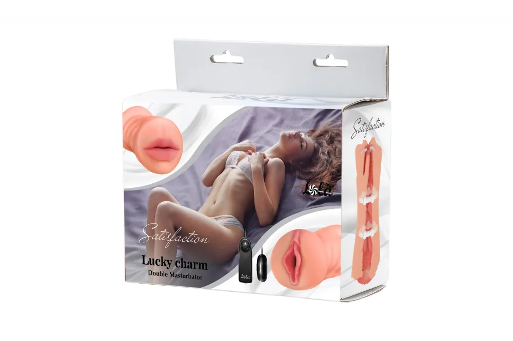 двойной мастурбатор с вибропулей satisfaction lucky charm  2101-06lola в 
