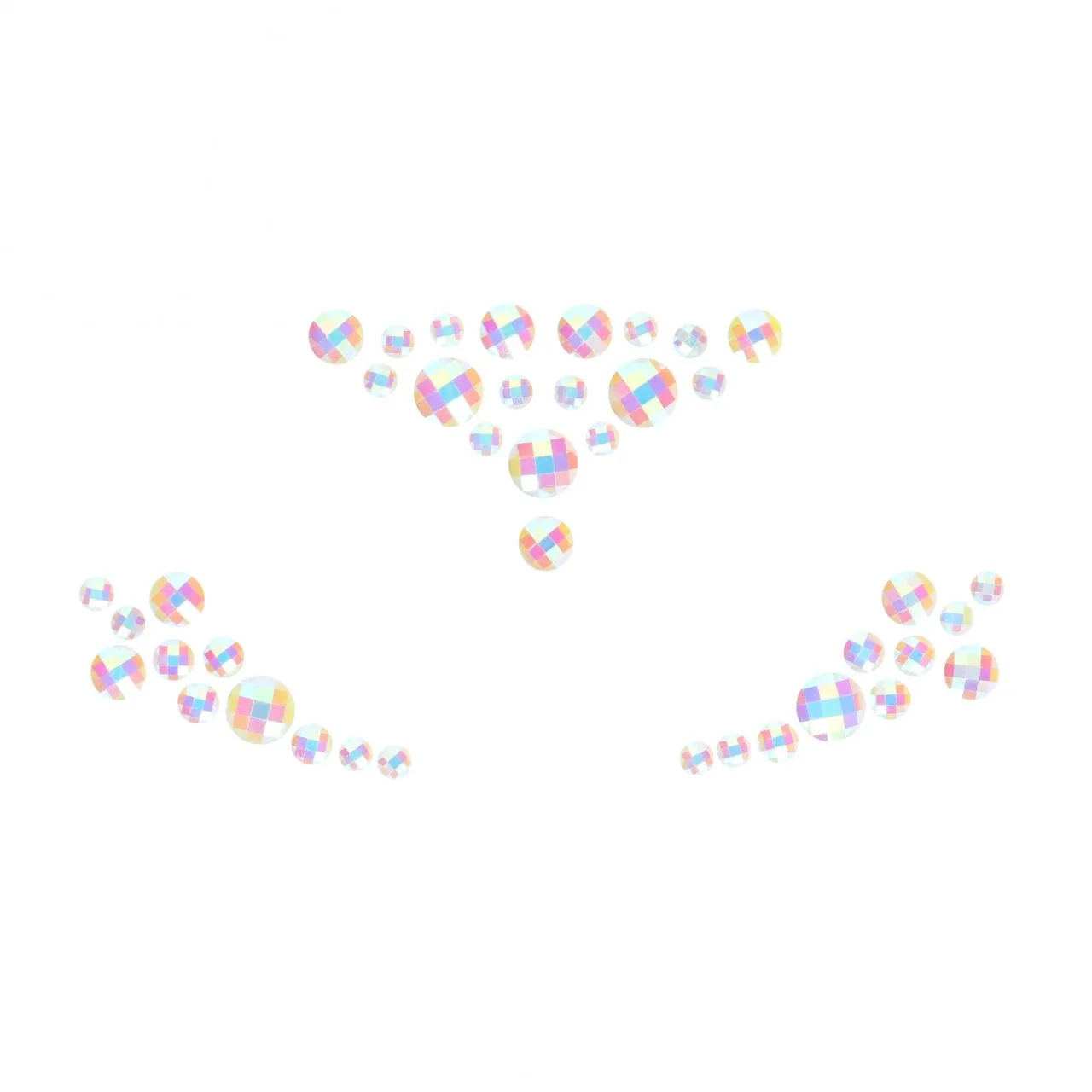 декоративное украшение (камни) на клеевой основе body jewelry stickers - face - glow in the dark - o в 