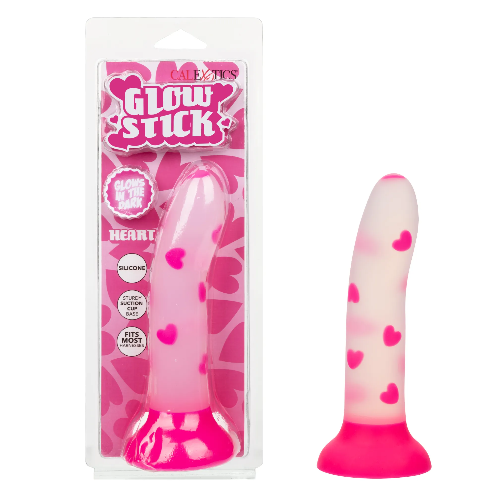 Светящийся фаллоимитатор Glow Stick Heart