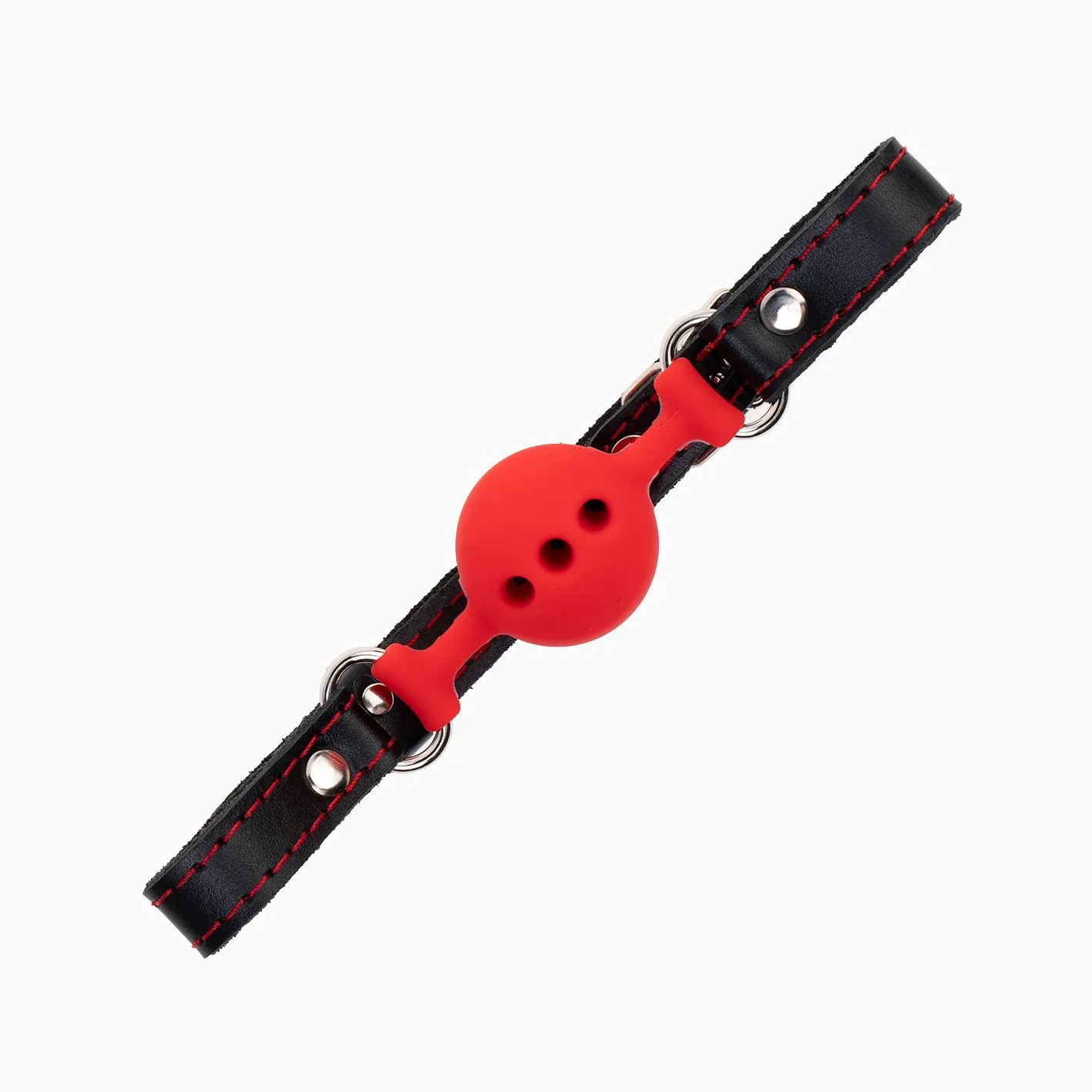 кляп pink rabbit с красным силиконовым шариком (красная строчка) в 